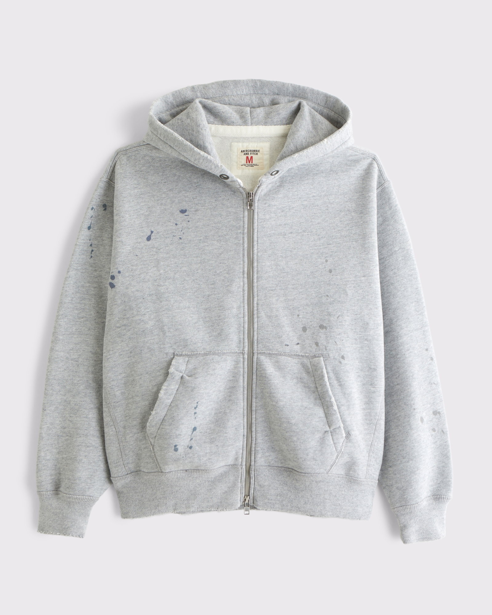 Paint Splatter Full-Zip Hoodie