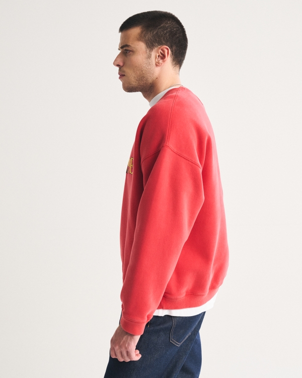 Men's Logo Crew Sweatshirt | Men's Tops | Abercrombie.com