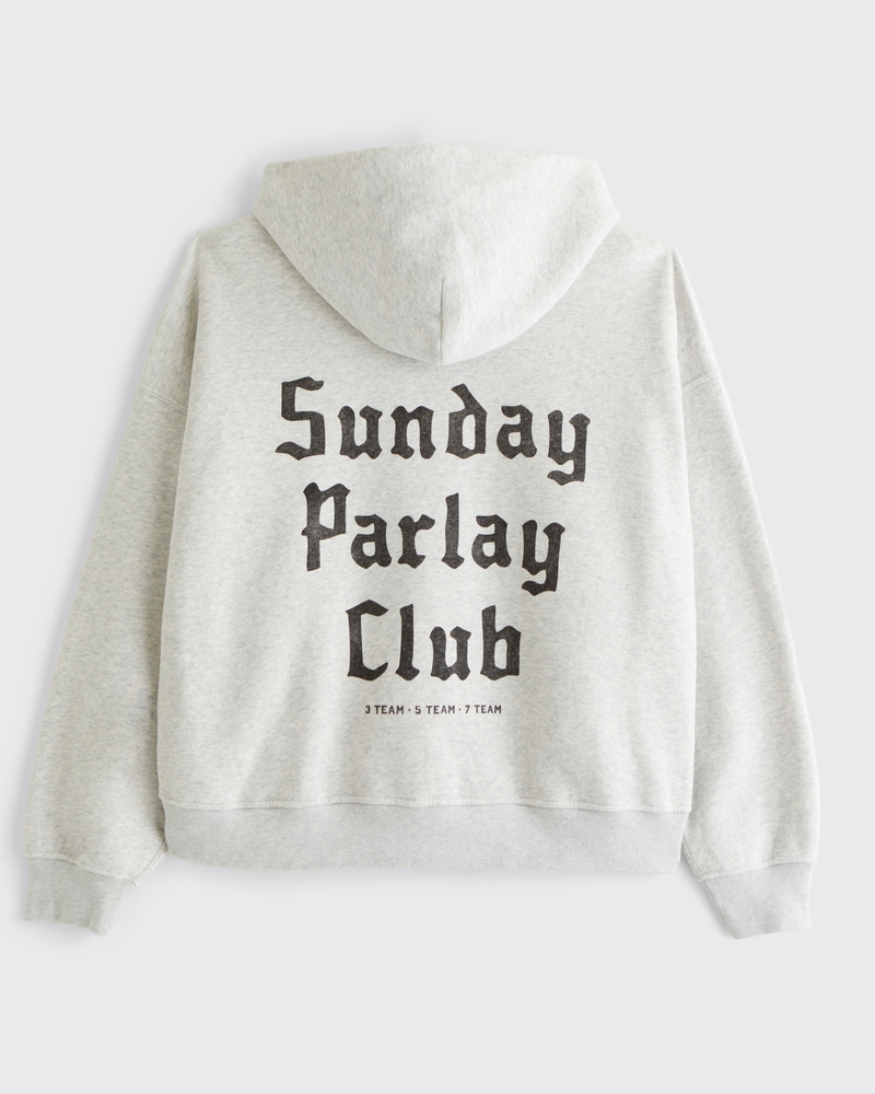 Western Cropped Full-Zip Hoodie