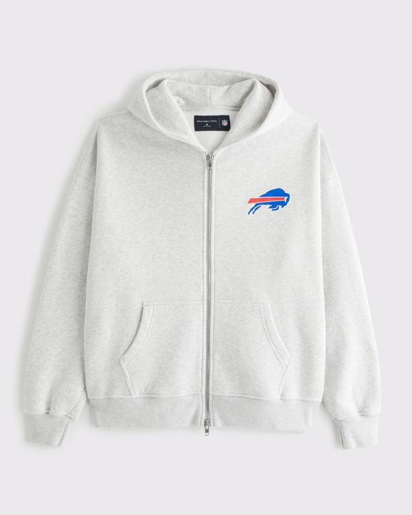 Men's Buffalo Bills Full-Zip Hoodie | Men's Tops | Abercrombie.com