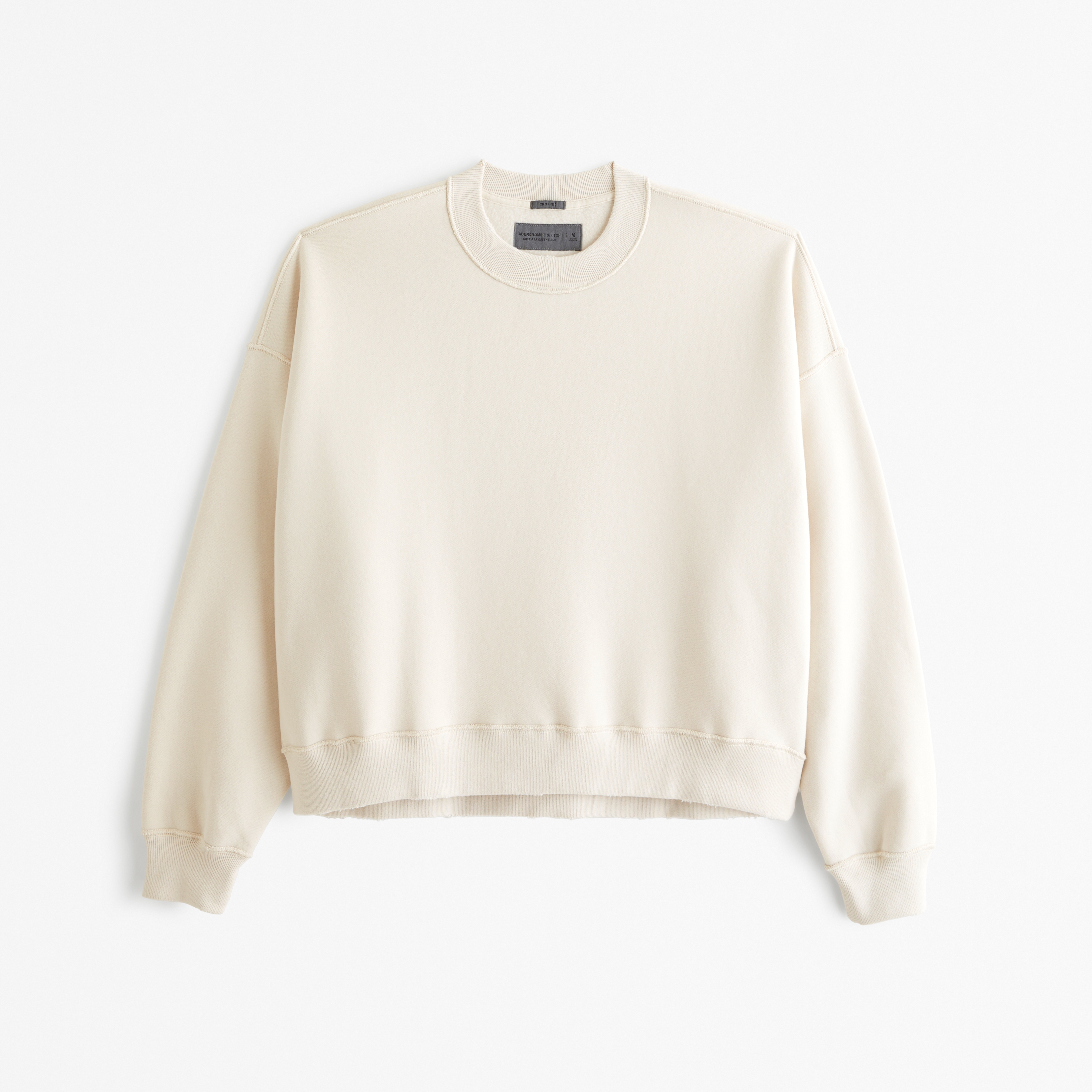 Men's Essential Cropped Crew Sweatshirt | Men's Clearance | Abercrombie.com