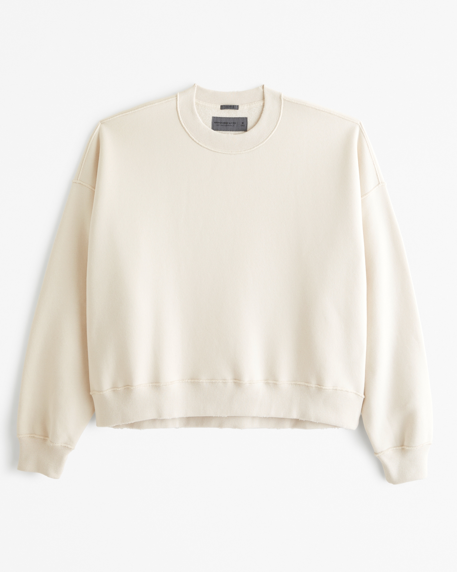 Essential Cropped Crew Sweatshirt