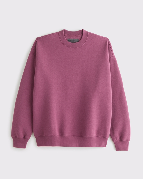 Essential Crew Sweatshirt, Purple view 1