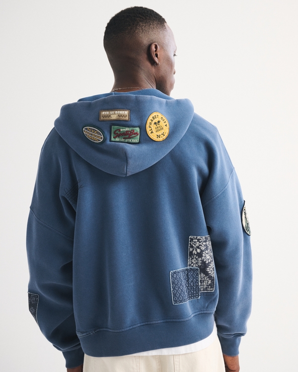 Essential Cropped Full-Zip Hoodie