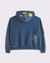 Essential Cropped Full-Zip Hoodie