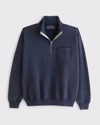 Sudadera básica con media cremallera