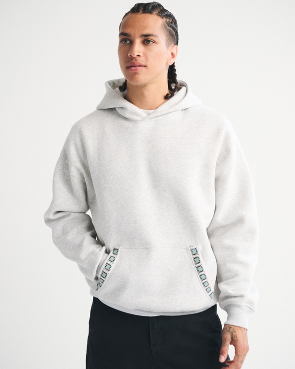 Essential Popover Embroidered Hoodie