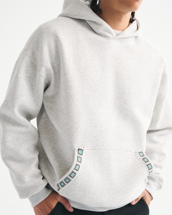 Essential Popover Embroidered Hoodie
