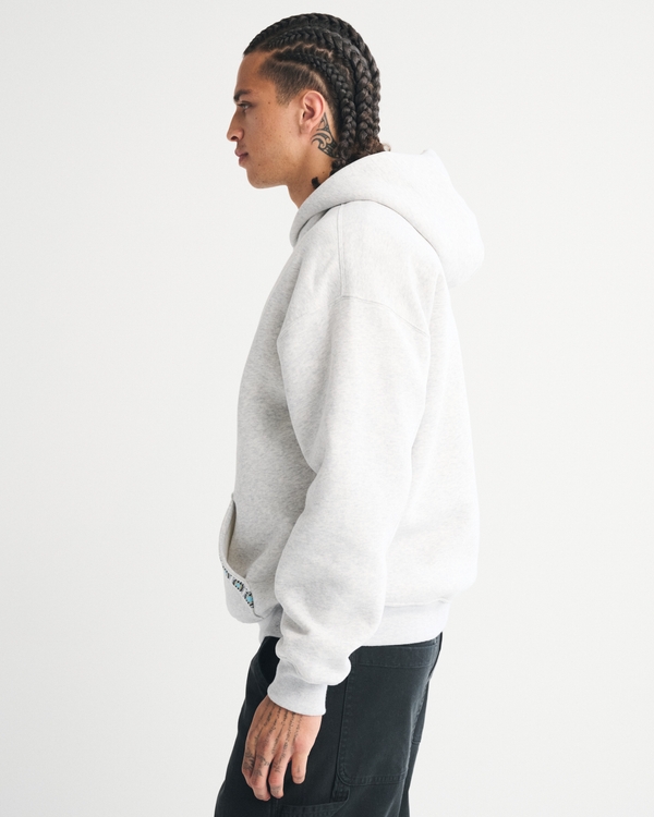 Essential Popover Embroidered Hoodie