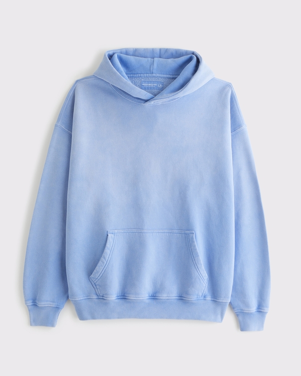 Essential Popover Hoodie, Light Blue Wash view 1
