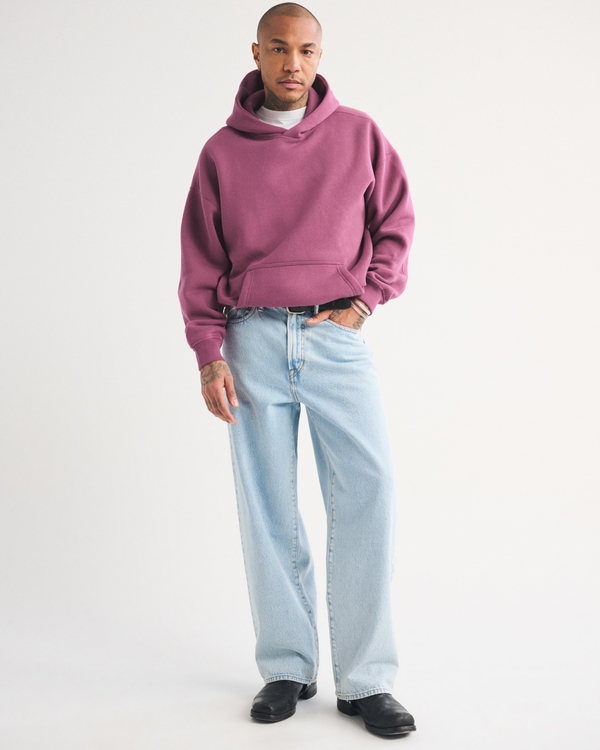 Essential Popover Hoodie, Purple view 2