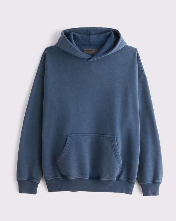 Essential Popover Hoodie, Navy Blue view 1