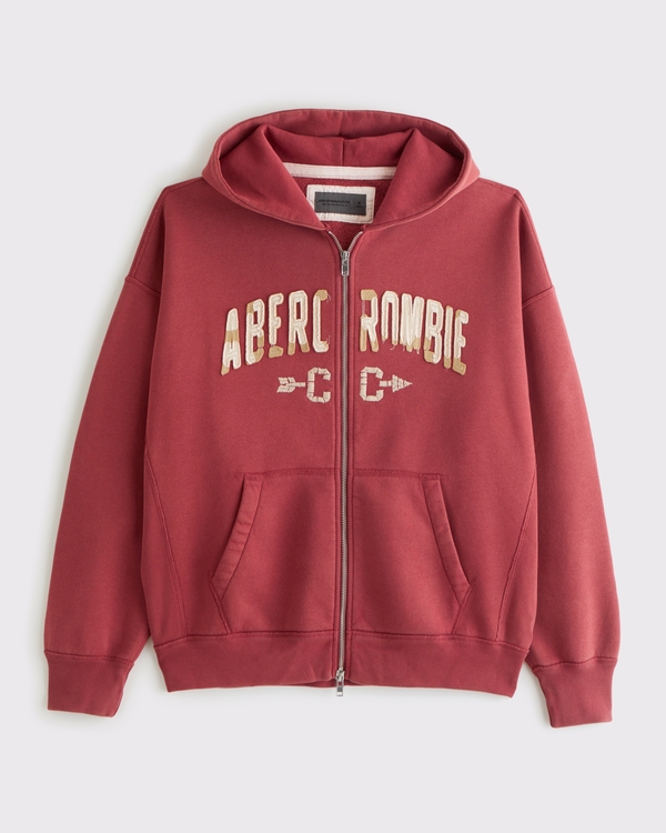 メンズ ジップアップフーディー | Abercrombie & Fitch