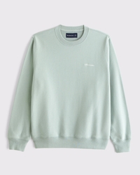 Terry Micro-Logo Crew Sweatshirt