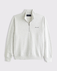 Terry Micro-Logo Half-Zip Sweatshirt