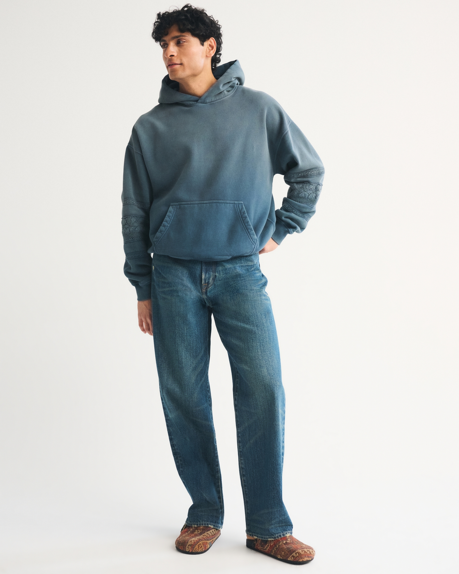 Essential Popover Camo Hoodie