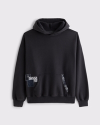 Essential Popover Patchwork Hoodie