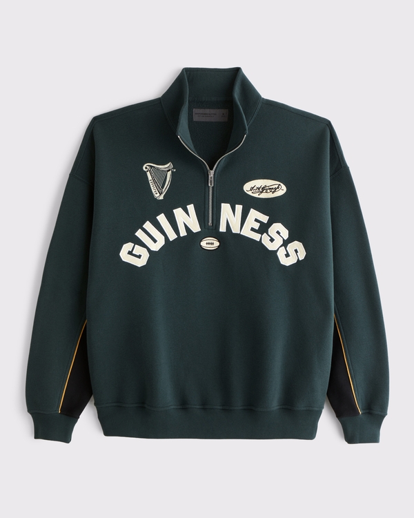 Guinness Half-Zip Sweatshirt, Dark Spruce view 1