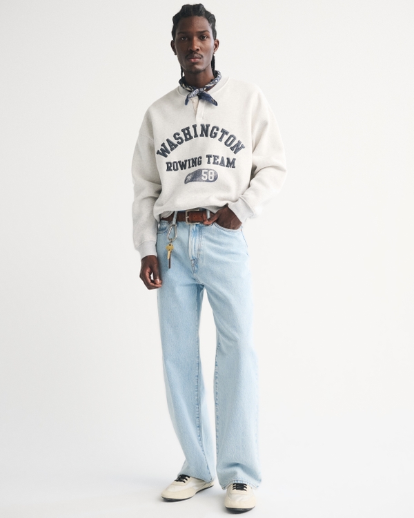 Henley Graphic Sweatshirt