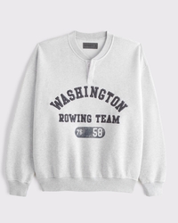 Henley Graphic Sweatshirt