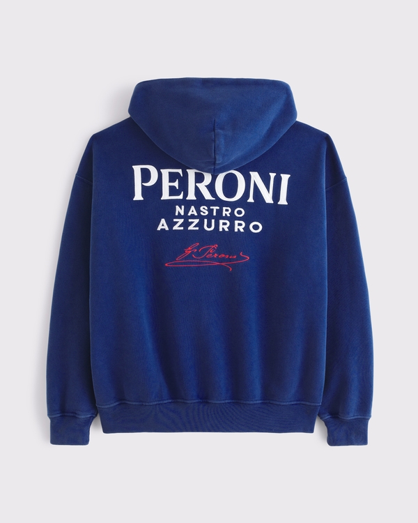 Peroni Full-Zip Hoodie, Dark Blue view 1