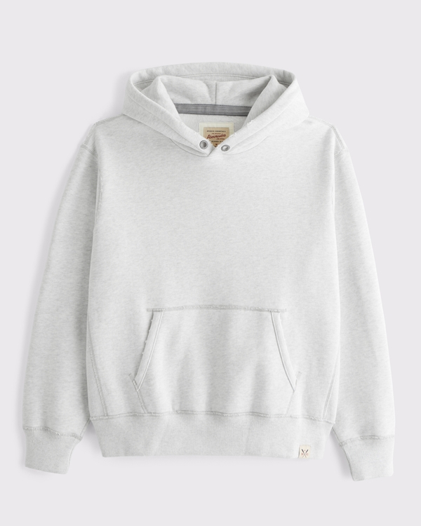 Heritage Heavyweight Popover Hoodie, Light Heather Gray view 1