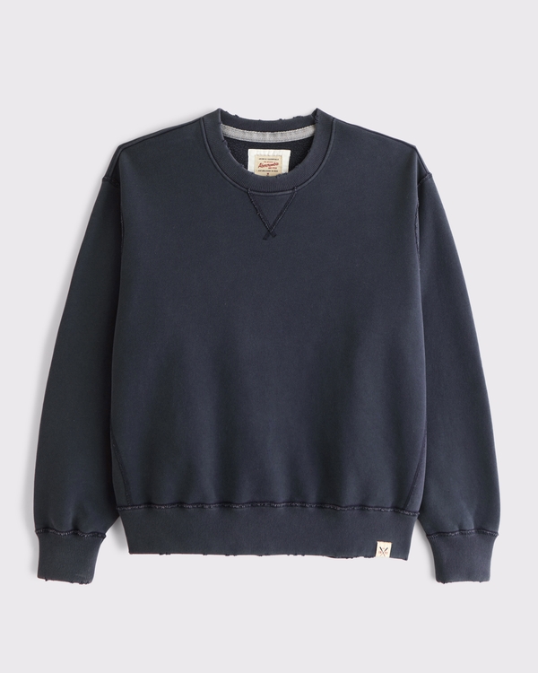 Heritage Heavyweight Crew Sweatshirt, Navy Blue view 1