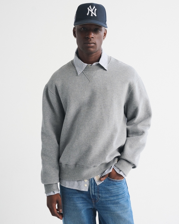 Heritage Heavyweight Crew Sweatshirt, Gray view 1