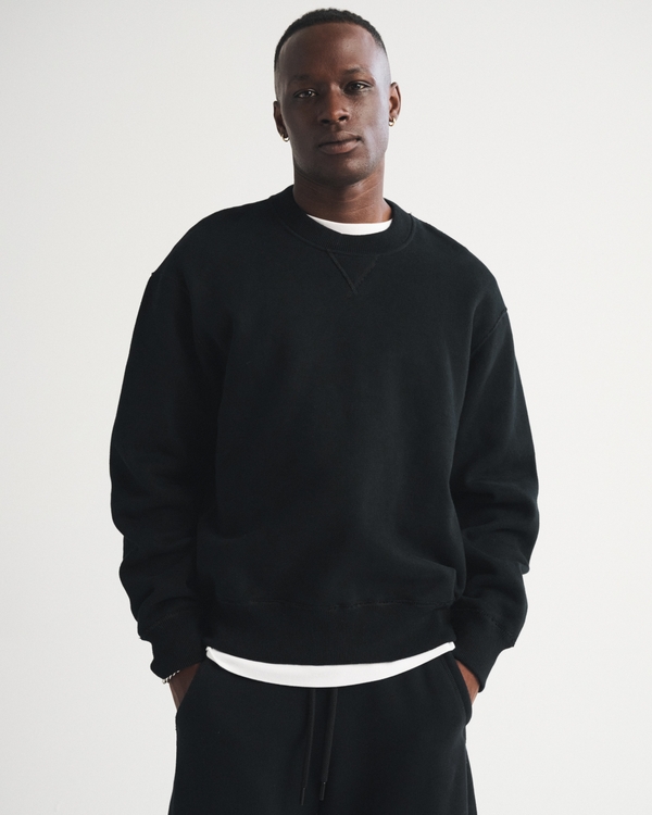 Heritage Heavyweight Crew Sweatshirt, Black view 1