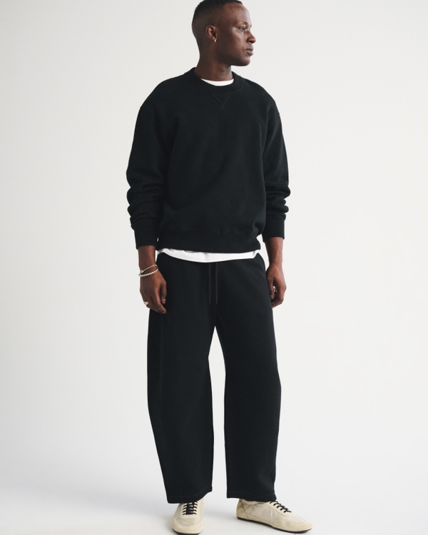 Heritage Heavyweight Crew Sweatshirt, Black view 2