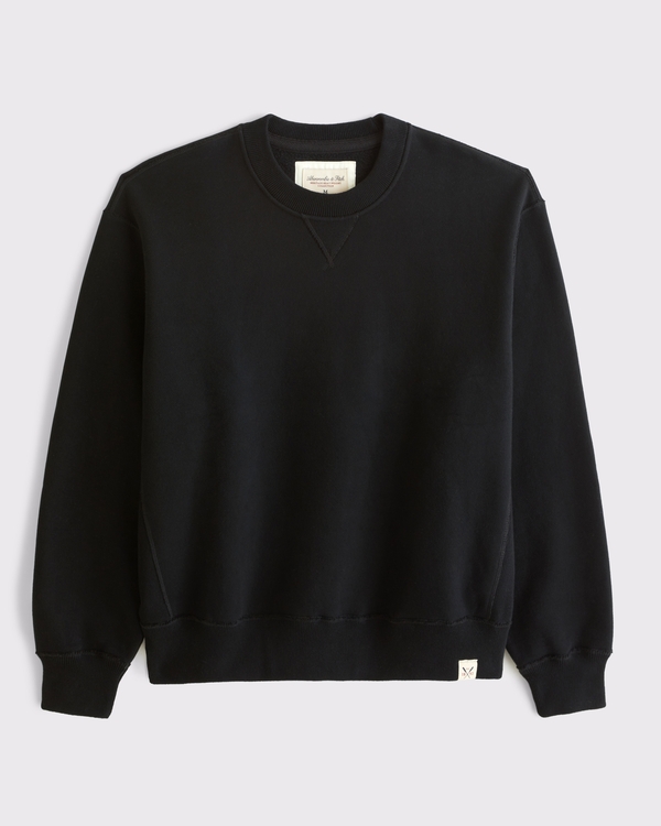 Heritage Heavyweight Crew Sweatshirt, Black view 1