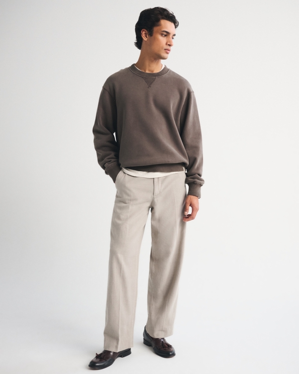 Heritage Heavyweight Crew Sweatshirt, Brown view 2