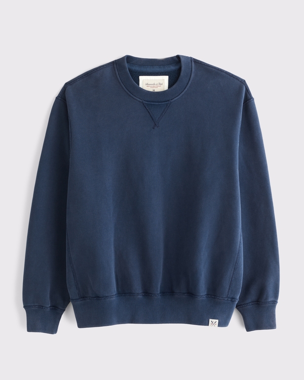 Heritage Heavyweight Crew Sweatshirt, Deep Navy view 1