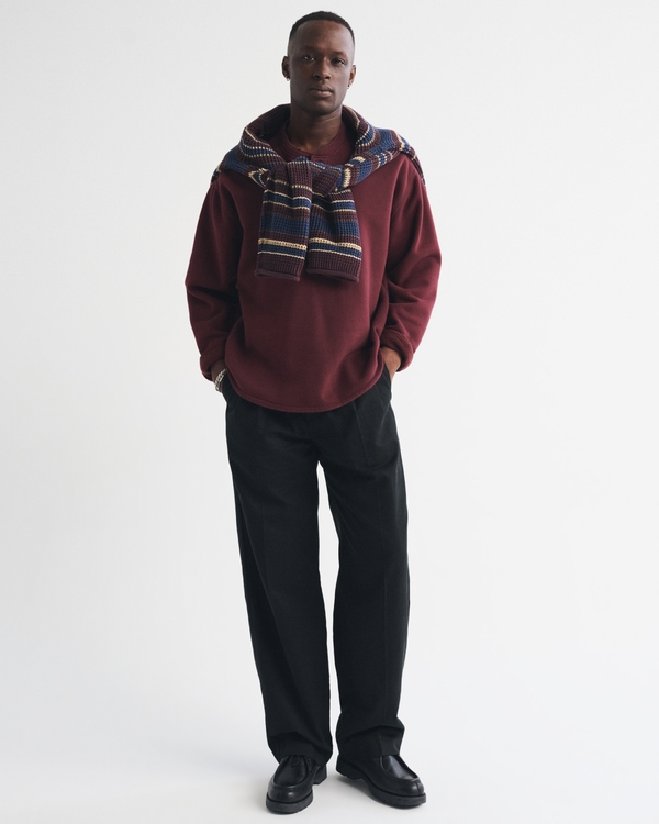 Henley Sweatshirt, Chocolate view 2