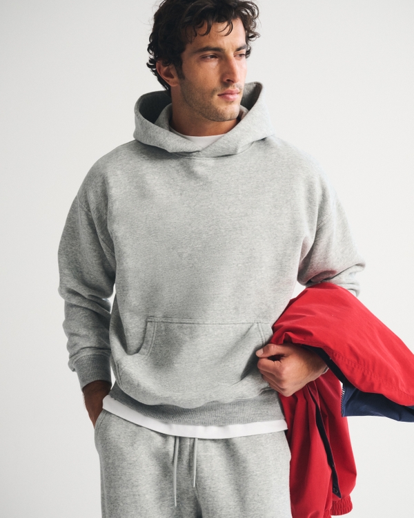 Essential Popover 2.0 Hoodie, Dark Heather Gray view 1
