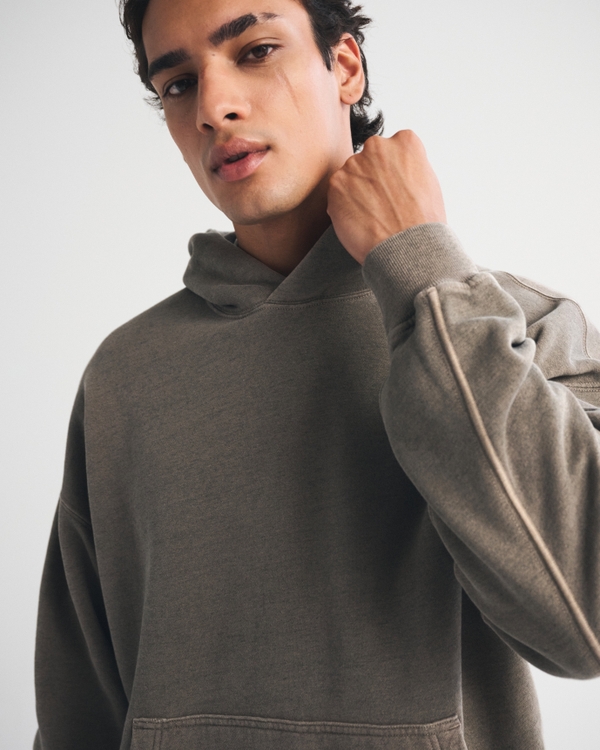 Essential Popover 2.0 Hoodie, Brown Heather view 1
