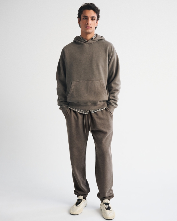 Essential Popover 2.0 Hoodie, Brown Heather view 2