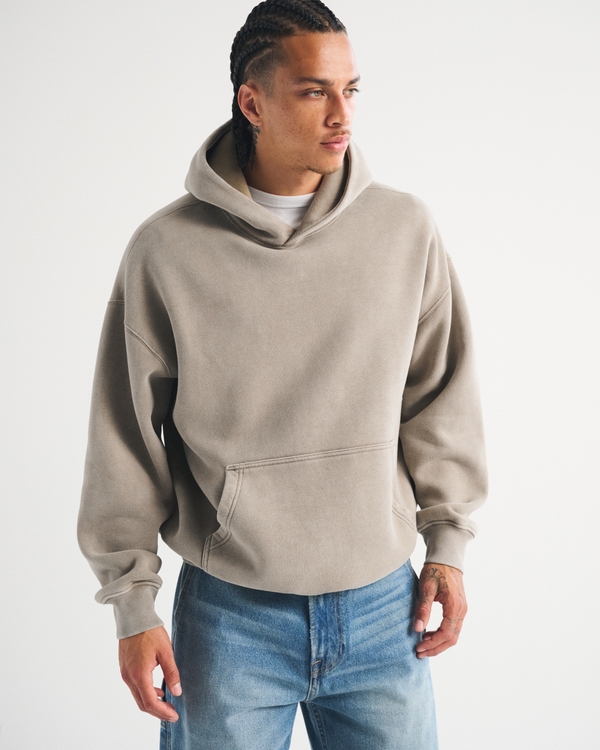 Essential Popover 2.0 Hoodie, Light Brown Wash view 1