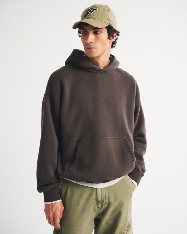 Essential Popover 2.0 Hoodie, Dark Brown view 1