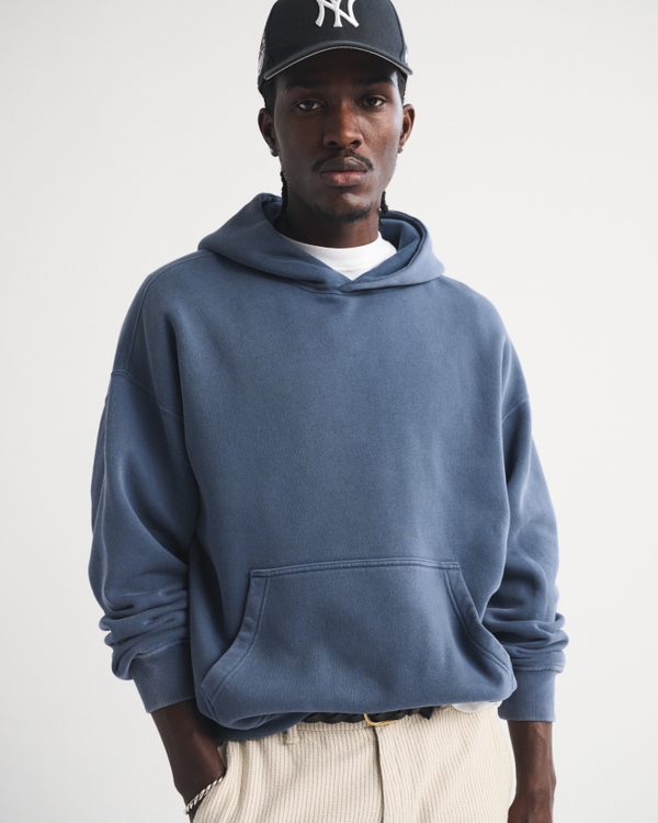 Essential Popover 2.0 Hoodie, Navy Blue view 1