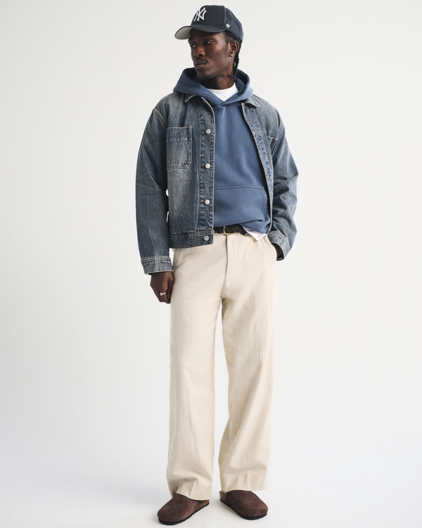 Essential Popover 2.0 Hoodie, Navy Blue view 2