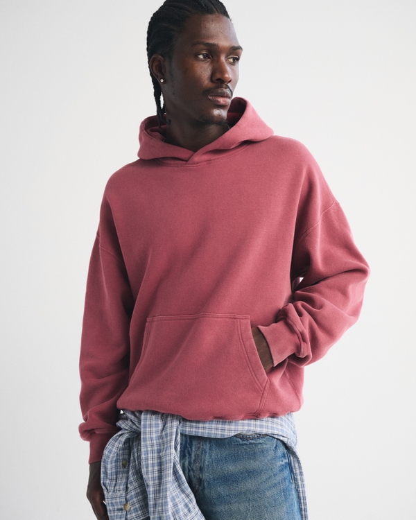 Essential Popover 2.0 Hoodie, Brick Red Wash view 1