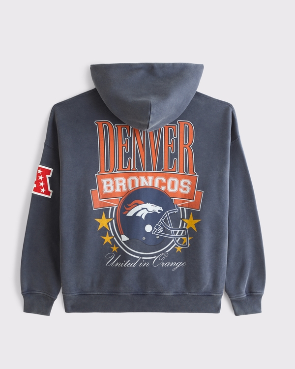 Denver Broncos Full-Zip Hoodie, Sapphire-broncos view 1