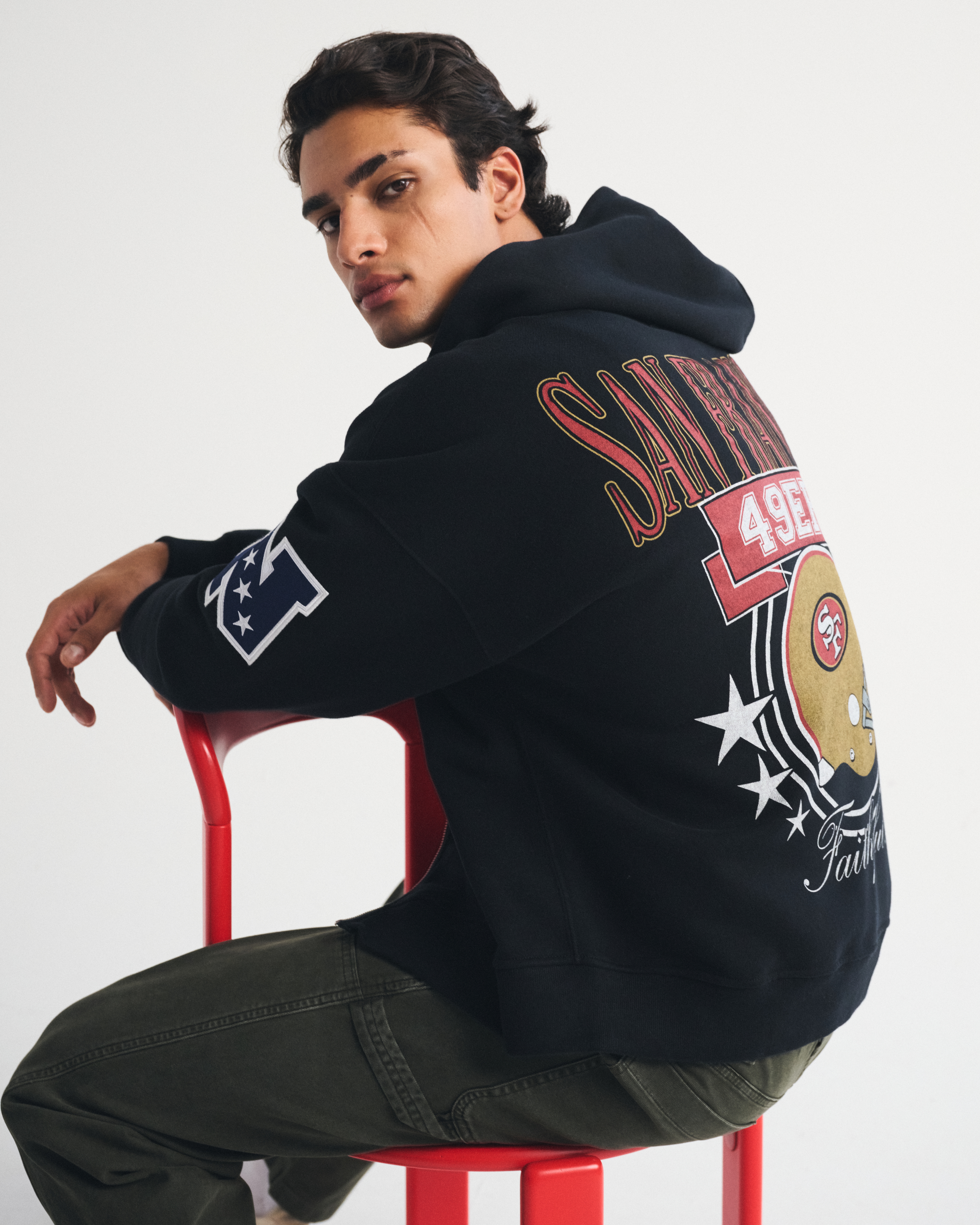 Мужские худи Abercrombie & Fitch Philadelphia Eagles Full-Zip — фото 3