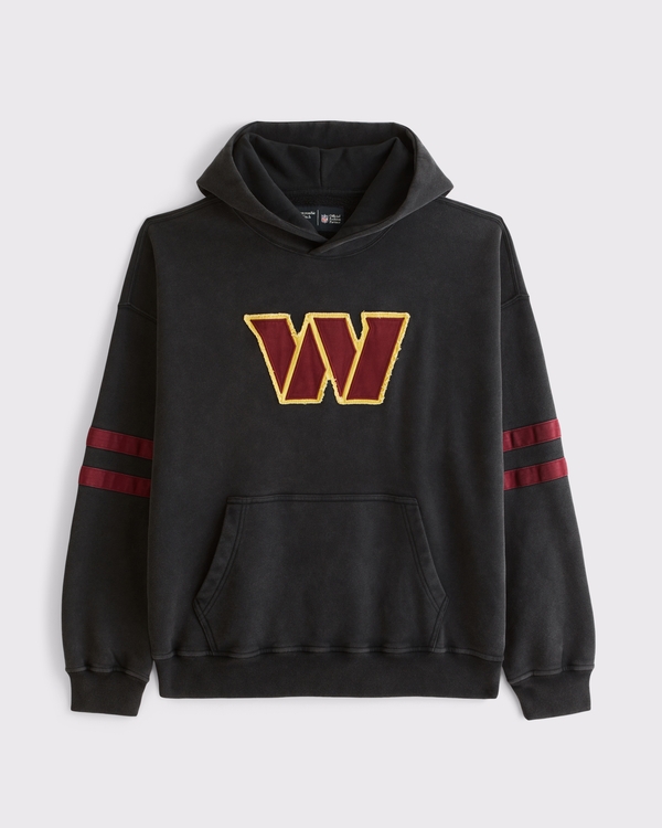Washington Commanders Popover Hoodie, Black-commanders view 1