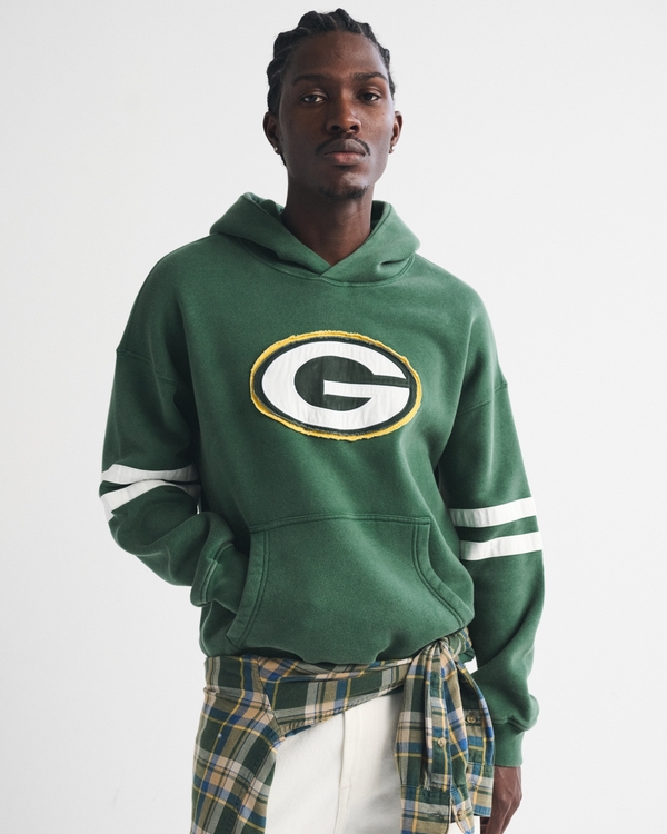 Green Bay Packers Popover Hoodie, Green-packers view 1