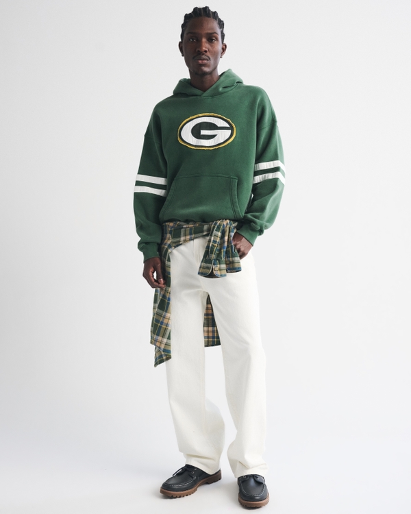 Green Bay Packers Popover Hoodie, Green-packers view 2