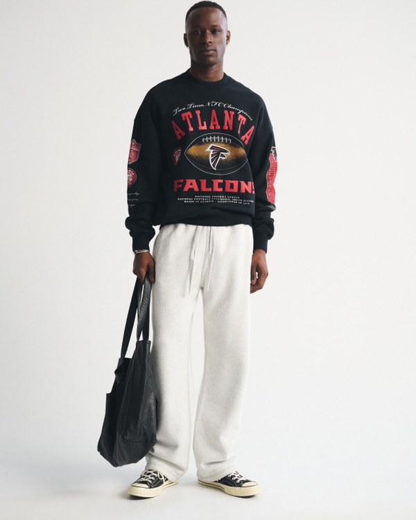 Atlanta Falcons Crew Sweatshirt, Black-falcons view 2