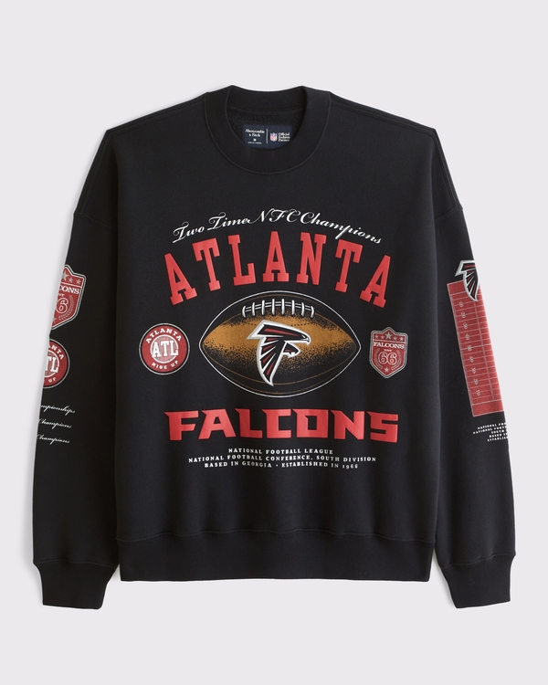 Atlanta Falcons Crew Sweatshirt, Black-falcons view 1