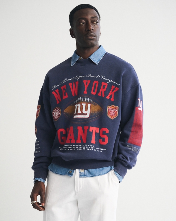 New York Giants Crew Sweatshirt, Sapphire-giants view 1